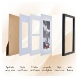 TWING 10 Pack Picture Frames Collage Wall Decor, Gallery Wall Frame Set for Wall Display, Multi Sizes with 2pcs 8x10, 4pcs 5x7 and 4pcs 4x6 Photo Frames for Family, Living Room, Black
