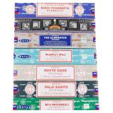 Satya Incense Sticks Gift Set, 7 Scents, Nag Champa, Super Hit, Dragon