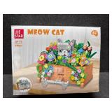 Creative Cat Hide and Seek Building Blocks - Healing Desktop Decoration and Practical Phone Stand, Suitable for Adults to Decompress and Build Toys, for Girls and Boys Friends