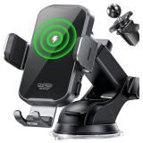 CHGeek Wireless Car Charger Phone Holder Mount, 15W Fast Charging Auto Clamping Phone Holders for Your Car Dashboard Windshield Air Vent Car Accessories for iPhone, Samsung Galaxy, Google Pixel etc