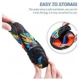 Water Shoes for Women Men Quick Dry Aqua Socks Unisex Non-Slip Barefoot Shoes for Outdoor Sports Surfing, Swimming, Beach Sports, Kayaking PURPLE 10