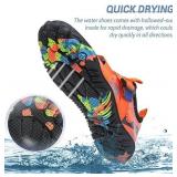 Water Shoes for Women Men Quick Dry Aqua Socks Unisex Non-Slip Barefoot Shoes for Outdoor Sports Surfing, Swimming, Beach Sports, Kayaking PURPLE 10