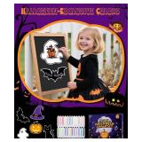 NewFamily Fantasy Colors Dustless Chalk Set, 24 Colors Non-Toxic Washable Chalk for Kids with Magnetic Drawing Boards,Art Toys Kit - Sparks Creativity