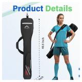 Himal Outdoors Lacrosse Stick Bag with 2 Sticks Holder, Oxford Lacrosse Bag for Men and Women, Zipper Pocket & Cooler Pouch and Padded Handle Strap
