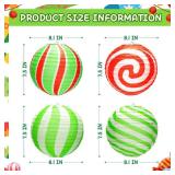 8P Colorful Paper Lanterns, Windspeed Christmas Candy Paper Lanterns for Candyland Party Decorations Classroom Decorative Indoor Decorations