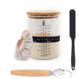 Sourdough Starter Kit - 50oz Wide Mouth Glass Jar - Baking Supplies