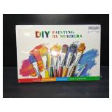 JOOZ Paint by Numbers Kit for Adults with Easel City Street Paint by Number on Canvas with Frame DIY Acrylic Painting for Ideal Gift Home Wall Decor 7.87x11.81 Inch