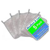 Biodison & Lee 2025 New Multipurpose Wire Dishwashing Rags,5 Pcs Three Layers of Thickening Steel Wire Dishwashing Cloth,Non-Scratch Wire Dishcloth for Home Kitchen Dishes,Sinks