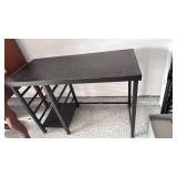 Black wooden desk 30x43x19