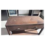 Brown shelf with 2 drawers 30x31x14