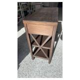 Brown shelf with 2 drawers 30x31x14