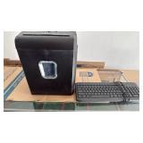 Pen+Gear paper shredder 14x11 and Onn keyboard