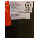 Electric fireplace heater, located in basement