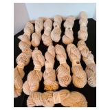 13 skeins 100 pct. 2-ply bulky Alpaca yarn, appx. 50 yards, beige color