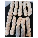 10 skeins 100 pct. 2-ply sport Alpaca yarn, appx. 200 yards, beugecolor