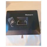 Sentry Safe cash box with 2 keys, 3x12x9