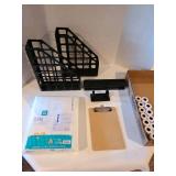 3 hole punch, business card holder, bubble mailers thermal cash register tape, more