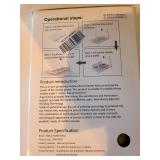 Mobile phone video amplifier enlarged screen magnifier and six 8x10 picture frames.