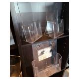 Clear acrylic brochure/sign holders, several sizes
