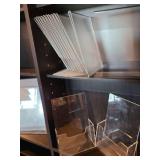 Clear acrylic brochure/sign holders, several sizes