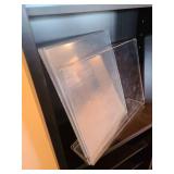 Clear acrylic brochure/sign holders, several sizes