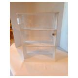 Locking acrylic display case 18x13x7