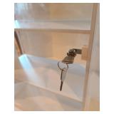 Locking acrylic display case 18x13x7