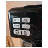 Hamilton Beach Flexbrew coffee maker and three jute placemats