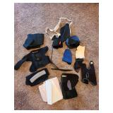 Assorted medical braces.