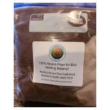 Four bags 100 pct Alpaca fiber for bird nesting material