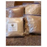 Four bags 100 pct Alpaca fiber for bird nesting material