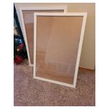 Pair of white frames 38x26