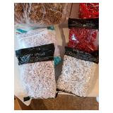 Metallic and paper shred and more.