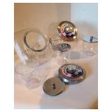 Glass and plastic treat jars