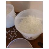 Two buckets of sample container tubes