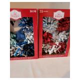 Holiday premium gift bows in boxes.