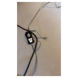 Leggett & Platt queen power foundation base bed with Broyhill headboard and 2 night stands 33.5x105x17 including night stands no top mattress heavy matches lot 913 and 914