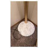 Bernards Spider Floor Lamp 85 in tall, sturdy marble base and four adjustable arc lamps with chandelier-inspired shades very nice works great