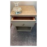 The Real McCoy Mid Century Modern blond wood night stand 25.5x16x13