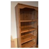 Bookcase 72x30x12.5 located in basement