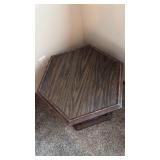 Side table with storage 19x25x28 located in basement