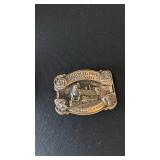 2 Hoisington Centennial belt buckles