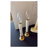 3 light candle window candelabras