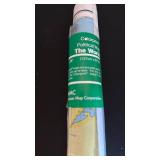 World globe on stand and World poster 50x38