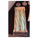 Decoupage wine glass candles, candles and insense