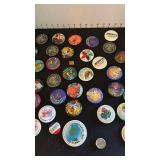 Riverfest buttons and buttons with pin