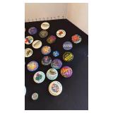 Riverfest buttons and buttons with pin