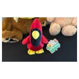 Bean Sprouts Cardinal and stuffed bears