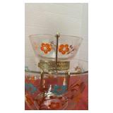 MCM chip and dip with floral design