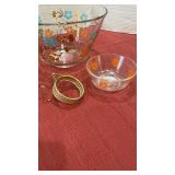 MCM chip and dip with floral design